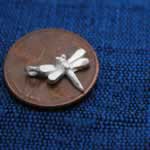 Sterling silver dragonfly charm