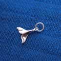 Wholesale sterling silver whale tail charm.