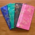 silk brocade wallet