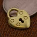gold vermeil heart charm