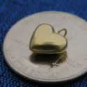 Wholesale gold vermeil finding: gold vermeil heart charm