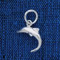 Sterling silver dolphin charm.