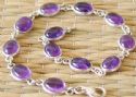 Silver and oval stone bracelet jewelry wholesale.