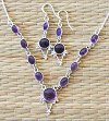 Bezel Filligree Sterling Silver Necklace