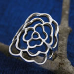 Silver Rose Ring